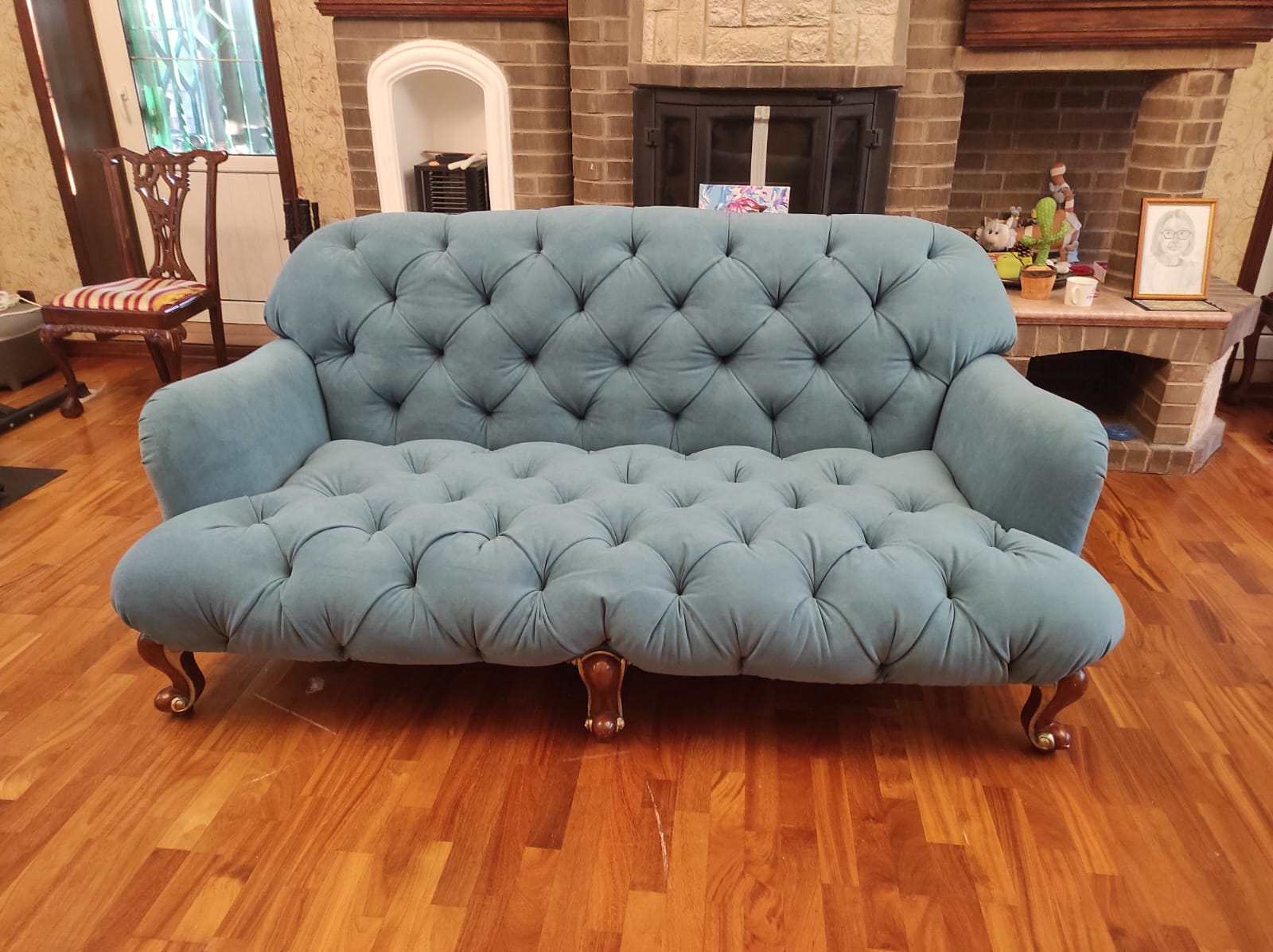 Обивка дивана. Ликино-Дулево